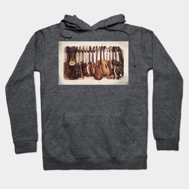 Guitars 2 Hoodie by RebecaZum